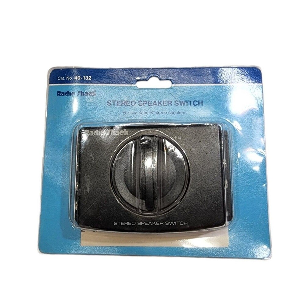 Radio Shack 40-132 Stereo Speaker Switch NOS Vintage Tandy Taiwan Non-Shorting